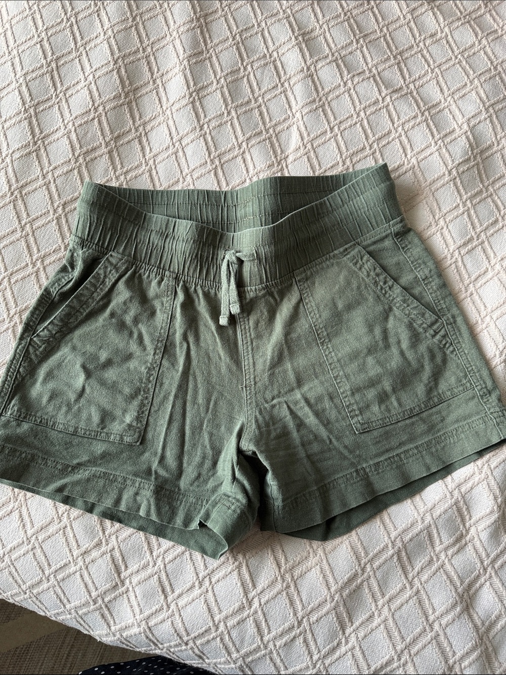Denver Hayes Olive Green Drawstring Athletic Shorts